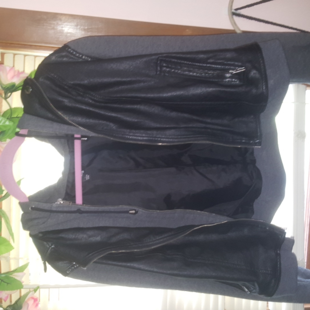 Torrid Faux leather false double layer jacket